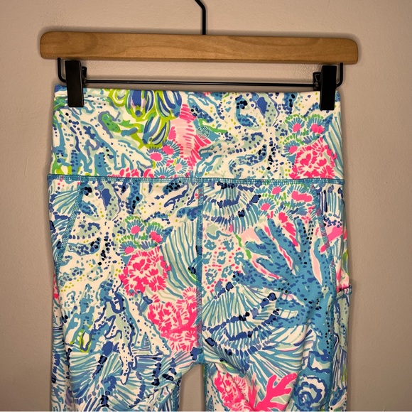 Lilly Pulitzer Luxletic UPF 50+ High Rise Weekender Crop Leggings S - Picture 5 of 9